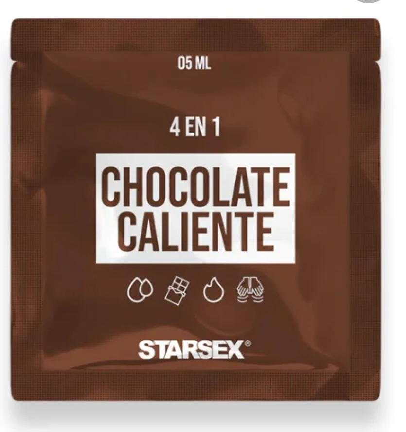Sachet Lubricante 4 En 1 Chocolate Caliente 1 Sachet Lubricante 4 En 1 Chocolate Caliente